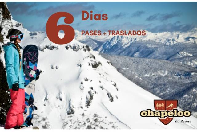 Pase Esquí Consecutivos x 6 días + Traslados