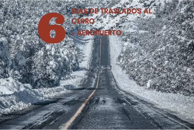 - TRASLADOS - AEROPUERTO CHAPELCO + CERRO CHAPELCO 6 DIAS 
